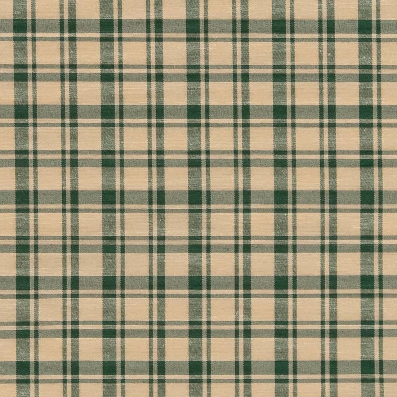 Green Plaid Woven Pattern Upholstery Fabric by The Yard - SKU: Rivet Juniper